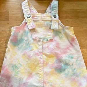 Toddler Tye Dye Overall Dress
